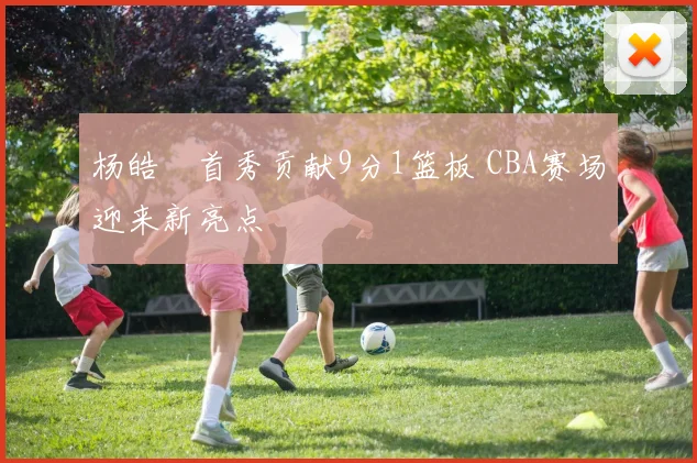 杨皓喆首秀贡献9分1篮板 CBA赛场迎来新亮点